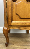 Bedside Table Vintage French Louis Style Oak Nightstand Carved Cabinet LOT 63055