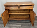 Cabinet Antique French Marble Top Oak Carved with Drawers Sideboard LOT 4070
