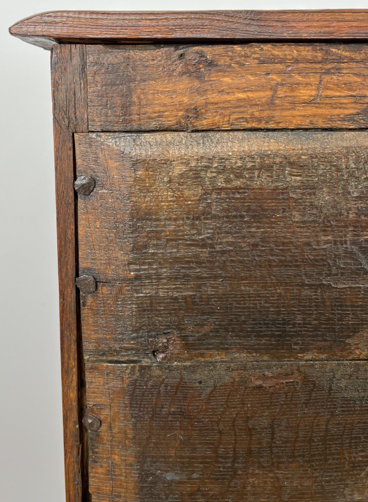 Cabinet Antique French Style Oak Sideboard with Carved Cupboard LOT 625510