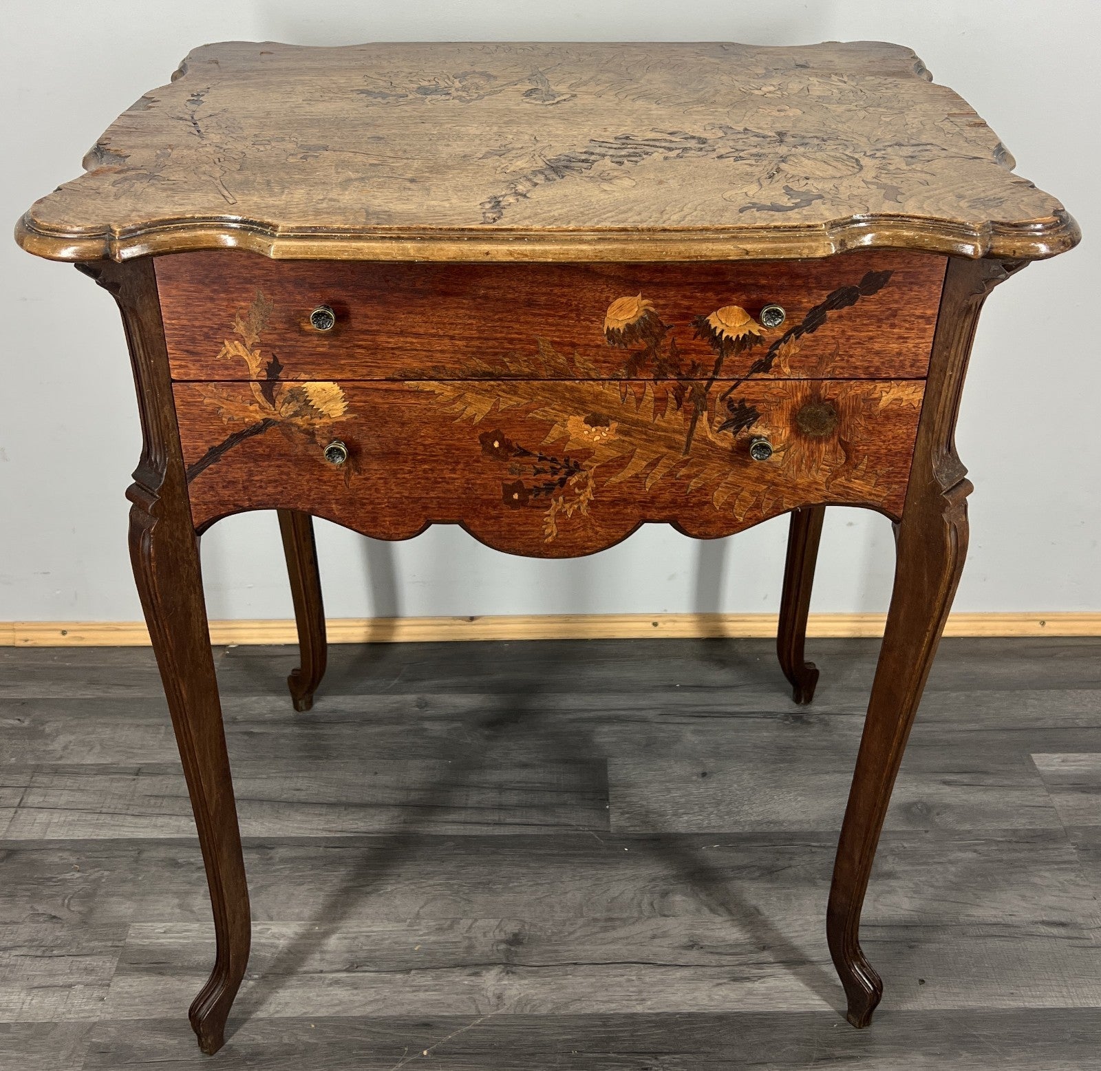 Cabinet Vintage French Louis XVI Style Oak Sideboard Carved Cupboard LOT 42900