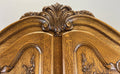 Wardrobe Vintage French Louis XVI Style Oak Four Door Armoire LOT 48124