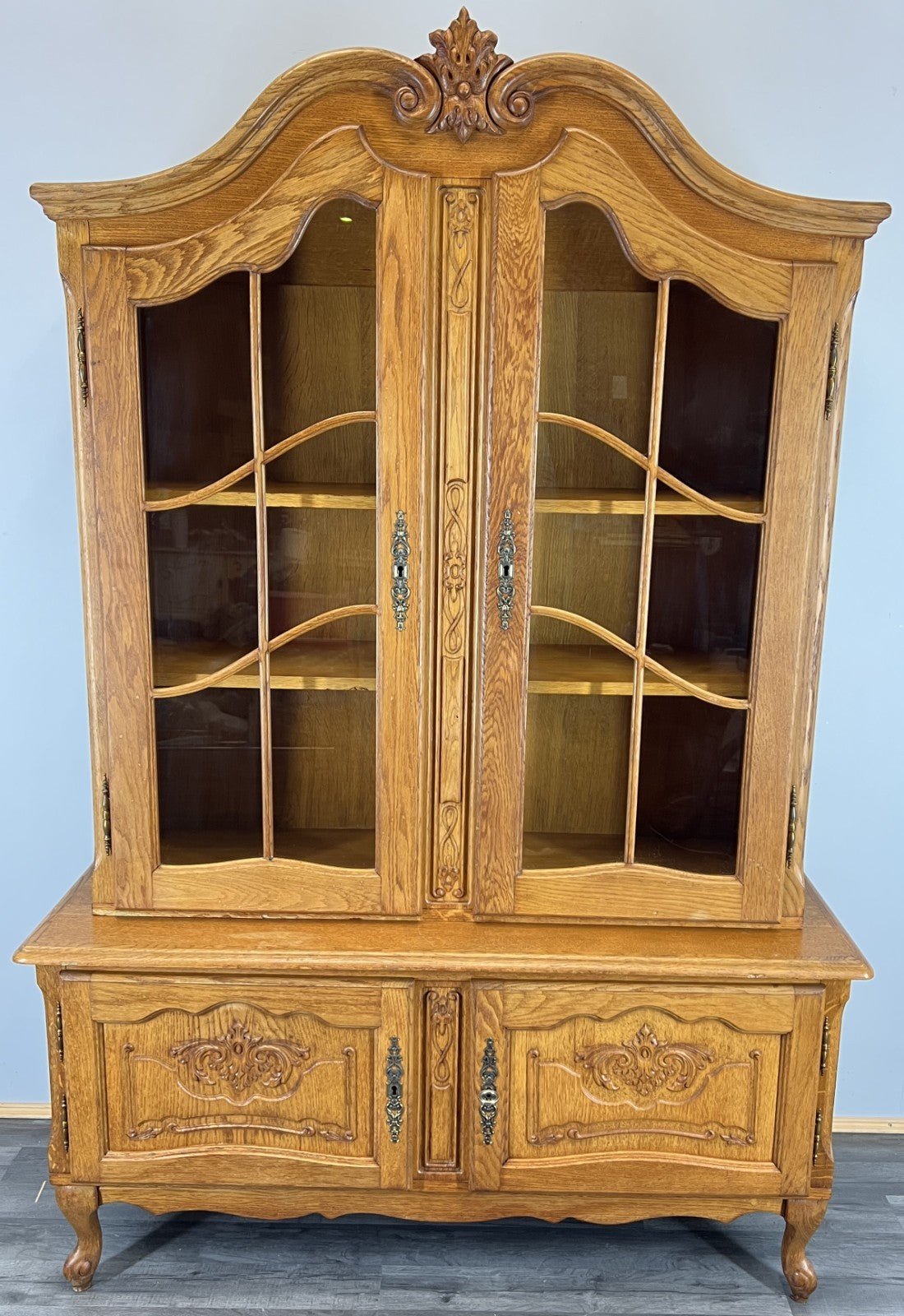 Bookcase Vintage French Louis XIV Style Display Cabinet Sideboard LOT 44790
