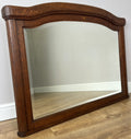 Mirror Antique French Style Oak Wall Mirror Carved Decorative Frame LOT 61412