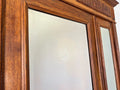Wardrobe Antique French Two Door Oak Mirrored Carved Armoire Cabinet LOT 60829