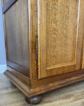 Wardrobe Vintage French Style Oak Two Door Carved Armoire Cabinet LOT 61288