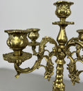 Candelabra Vintage French Style Brass Five Arm Ornate Candle Holder LOT 64236