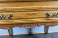 Chest of Drawers Vintage French Louis Oak 2 Drawers Ornate Cabinet LOT 44385
