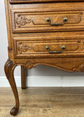 Chest of Drawers Vintage French Louis Oak 3 Drawers Carved Cabinet LOT 62606