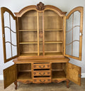 Bookcase Vintage French Louis XVI Oak Display Cabinet Carved Sideboard LOT 628513