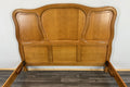 Bed Vintage French Louis XVI Double Bed Frame Oak Carved Headboard LOT 46145