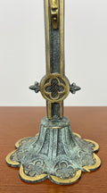 Crucifix Vintage Style Ornate Religious Cross With Candleholders Set LOT 49564