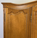 Wardrobe Vintage French Louis XVI Style Oak Four Door Carved Armoire LOT 48242